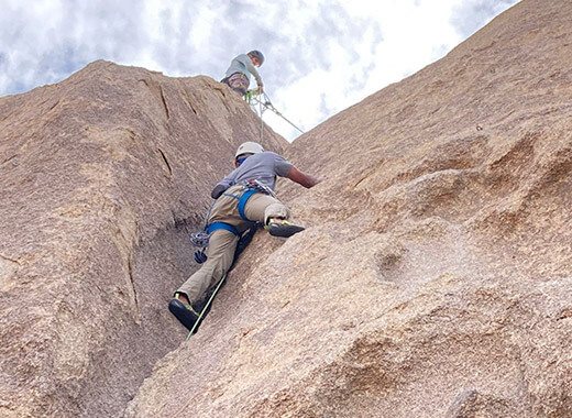 rock climbing