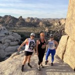 Women's rock climbing group
