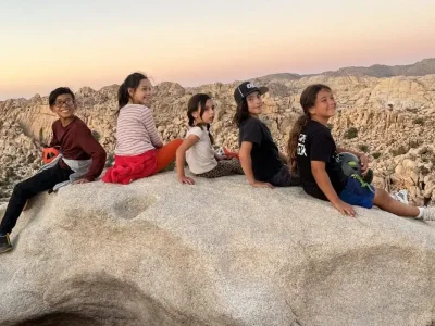kids and family rock climbing tour