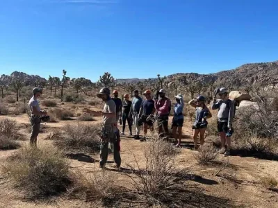 big group rock climbing tour